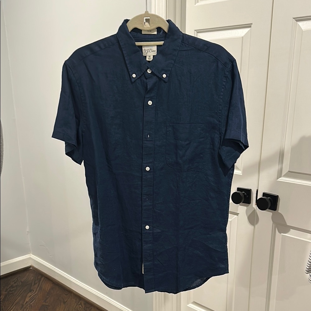 Men's Blue Button-Down Shirt